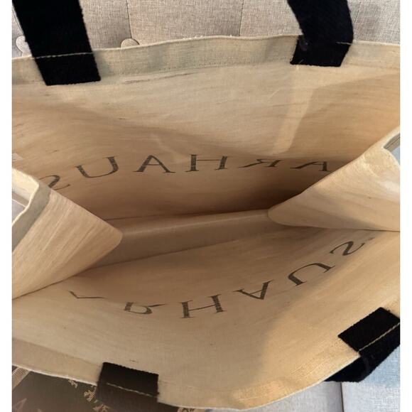 ARHAUS Jumbo Jute and Small Totes Reusable Shopping Bags Rectangular Structured - Picture 3 of 4